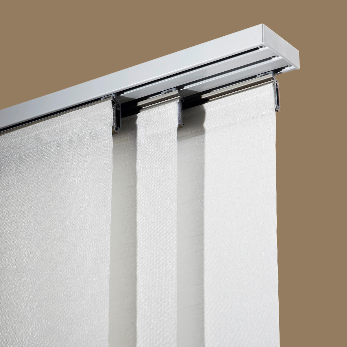 FLÄCHENVORHANGSCHIENE  160 cm  - Weiß, Design, Metall (160cm) - Homeware