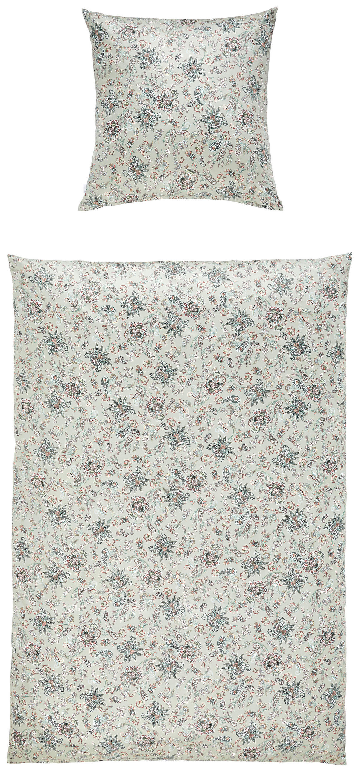 BETTWÄSCHE Satin 135/200 cm  - Grün, KONVENTIONELL, Textil (135/200cm) - Estella