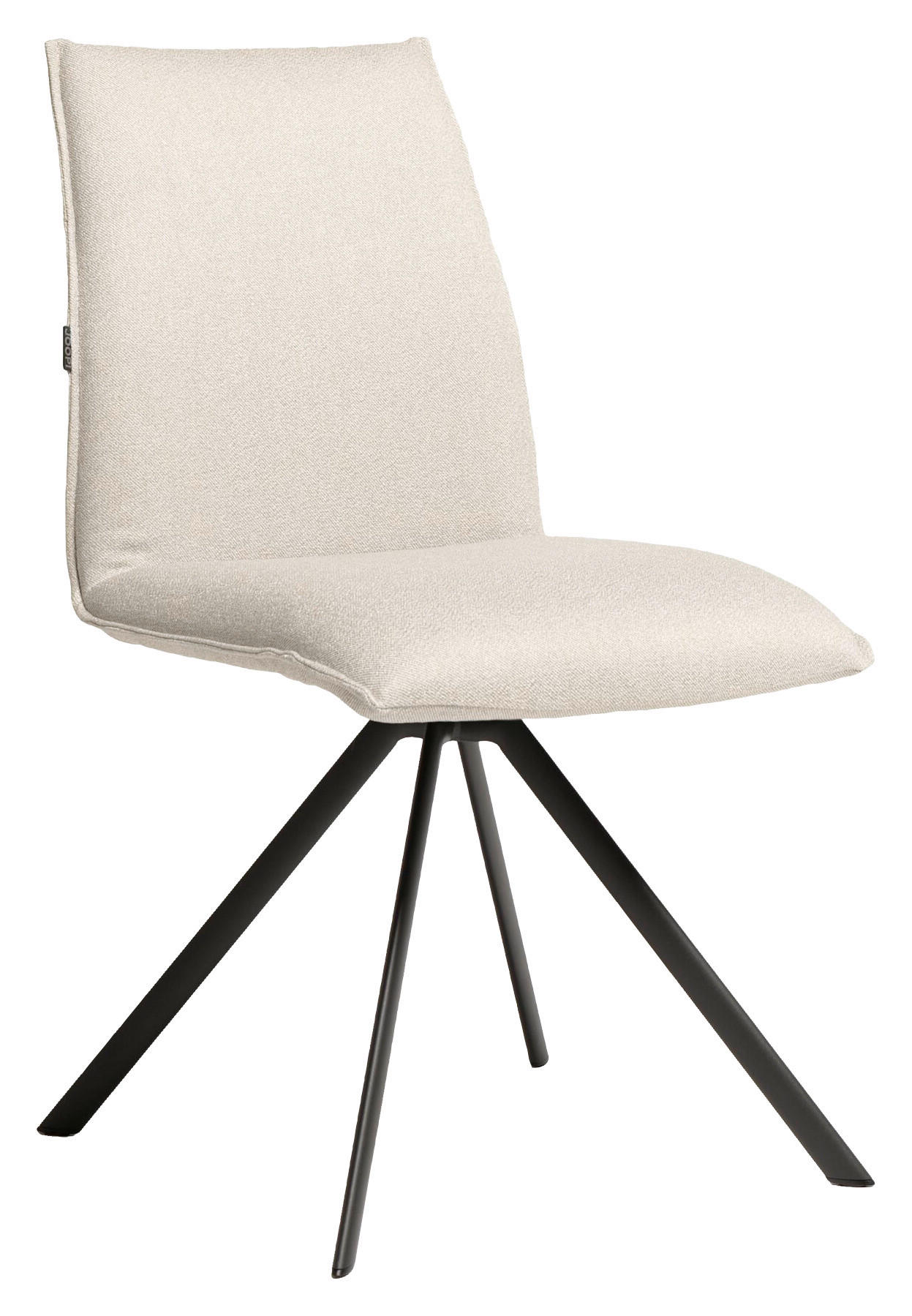 STUHL  Stoffauswahl, Sitzfläche 360° drehbar, Gestellauswahl Flachgewebe  - Anthrazit/Naturfarben, Design, Textil/Metall (56/91/65cm) - Joop!