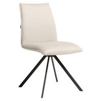 STUHL  Stoffauswahl, Sitzfläche 360° drehbar, Gestellauswahl Flachgewebe  - Anthrazit/Naturfarben, Design, Textil/Metall (56/91/65cm) - Joop!