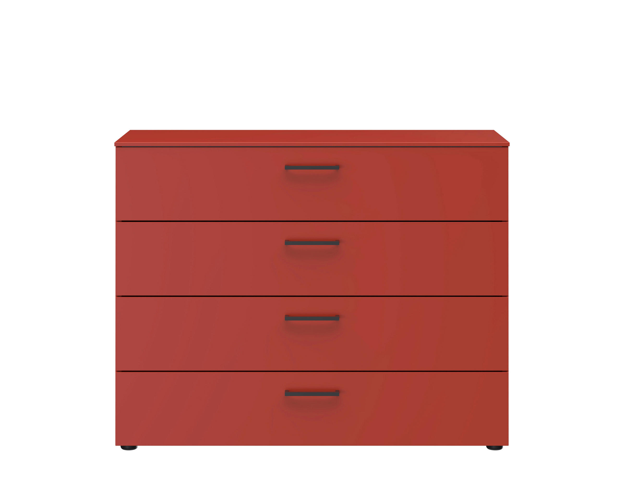 KOMMODE Primolar Garda  in 100/79/41 cm  - Koralle/Rot, Design, Holzwerkstoff/Kunststoff (100/79/41cm) - Xora