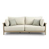 2-SITZER-SOFA Flachgewebe Taupe, Eschefarben, Sandfarben  - Sandfarben/Taupe, Basics, Holz/Textil - Dieter Knoll