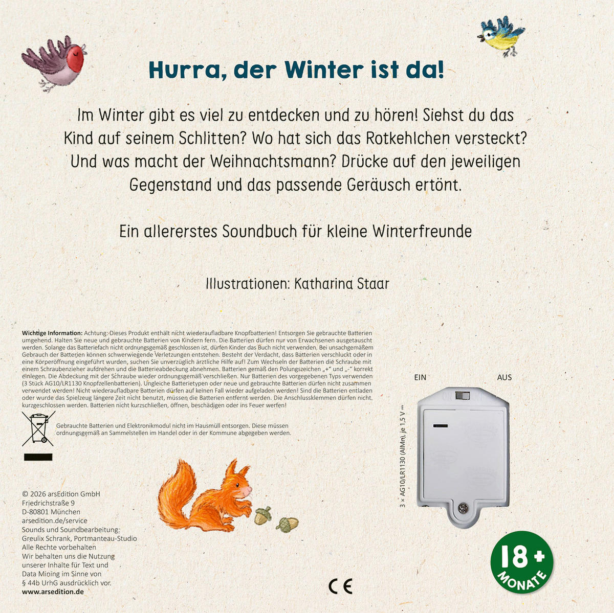 SOUNDBUCH Such mal, hör mal! Winter  - Multicolor, Basics, Papier (16/16/1,5cm)