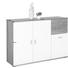 KOMMODE 120/82/35 cm - Silberfarben/Trüffeleichefarben, KONVENTIONELL, Holzwerkstoff/Kunststoff (120/82/35cm) KOMMODE 120/82/35 cm - Silberfarben/Trüffeleichefarben, KONVENTIONELL, Holzwerkstoff/Kunststoff (120/82/35cm)