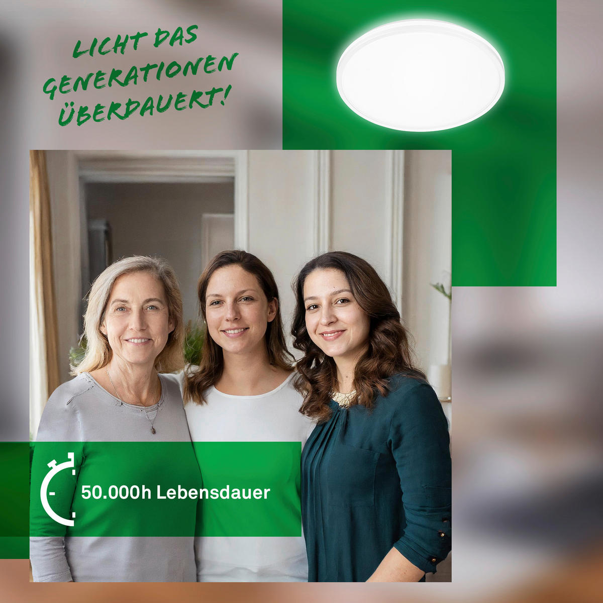 LED-DECKENLEUCHTE 33/6 cm   - Weiß, Basics, Kunststoff (33/6cm)
