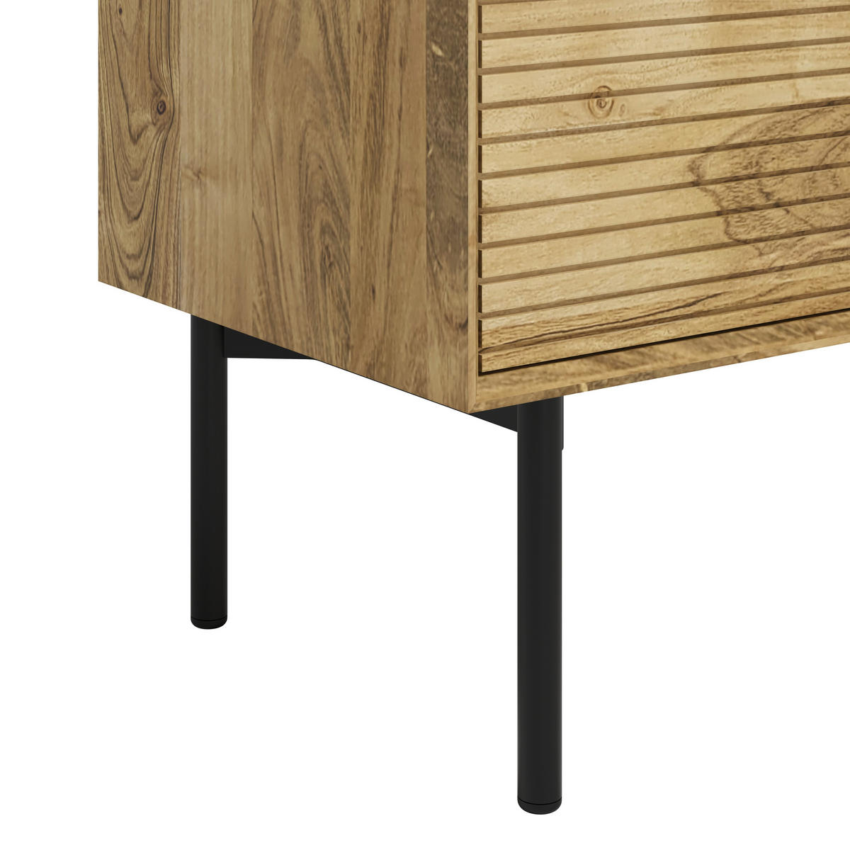 WASCHBECKENUNTERSCHRANK 80/66/42 cm  - Schwarz/Naturfarben, Natur, Holz/Metall (80/66/42cm) - Livetastic