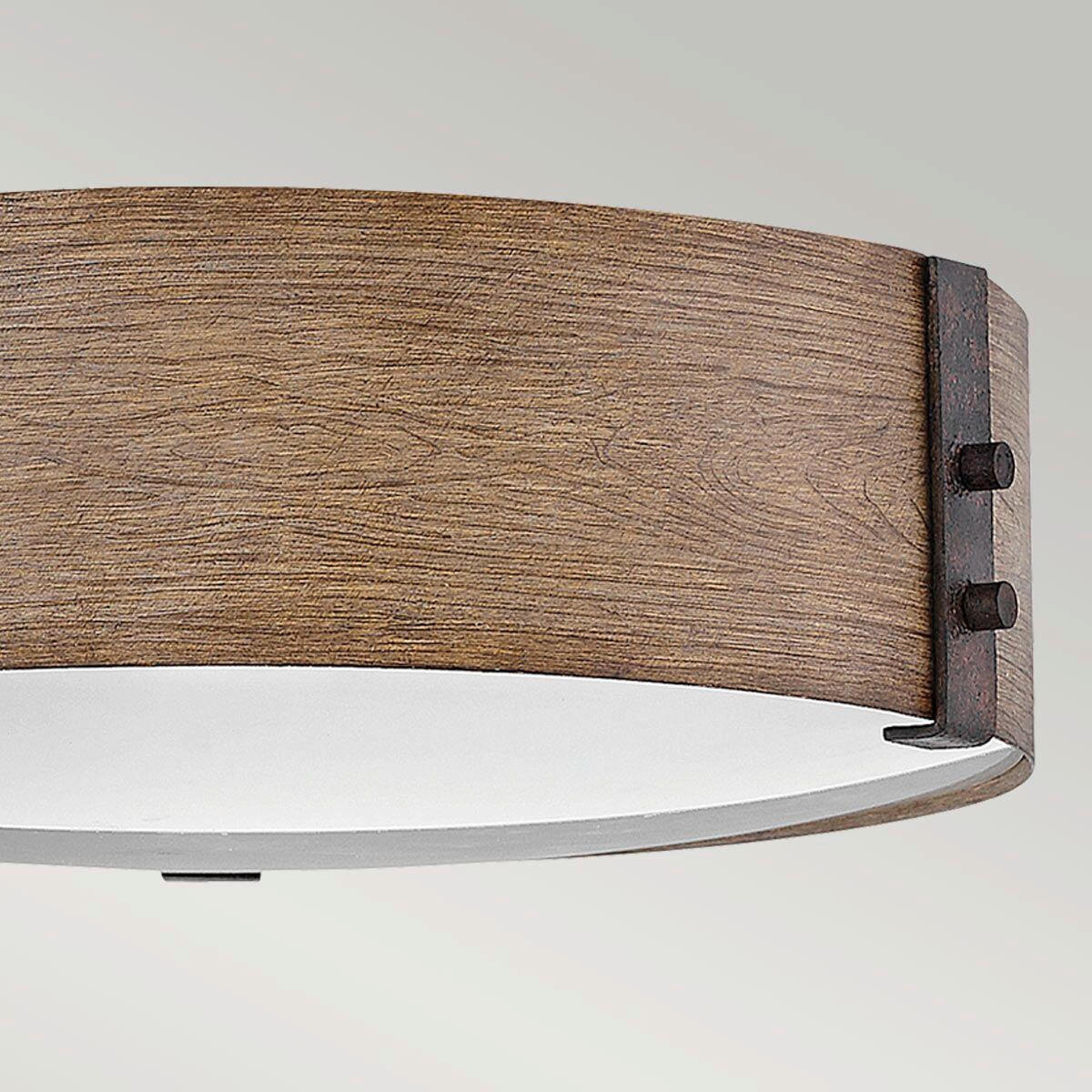 AUSSENDECKENLEUCHTE Sawyer Outdoor 12/38 cm  - Wildeiche/Dunkelbraun, Konventionell, Metall (12/38cm) - Elstead Lighting