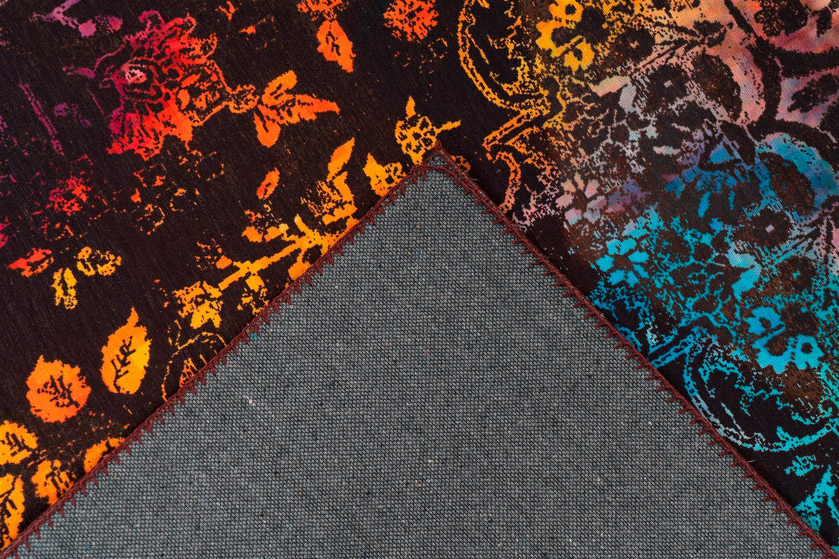 FLACHWEBETEPPICH 80/150 cm Galaxy 425 Multi / Braun Multicolor, Braun  - Multicolor/Braun, Basics, Textil (80/150cm) - Novel