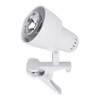 STOLNÁ LAMPA, 10/15 cm  - biela, Basics, plast (10/15cm)