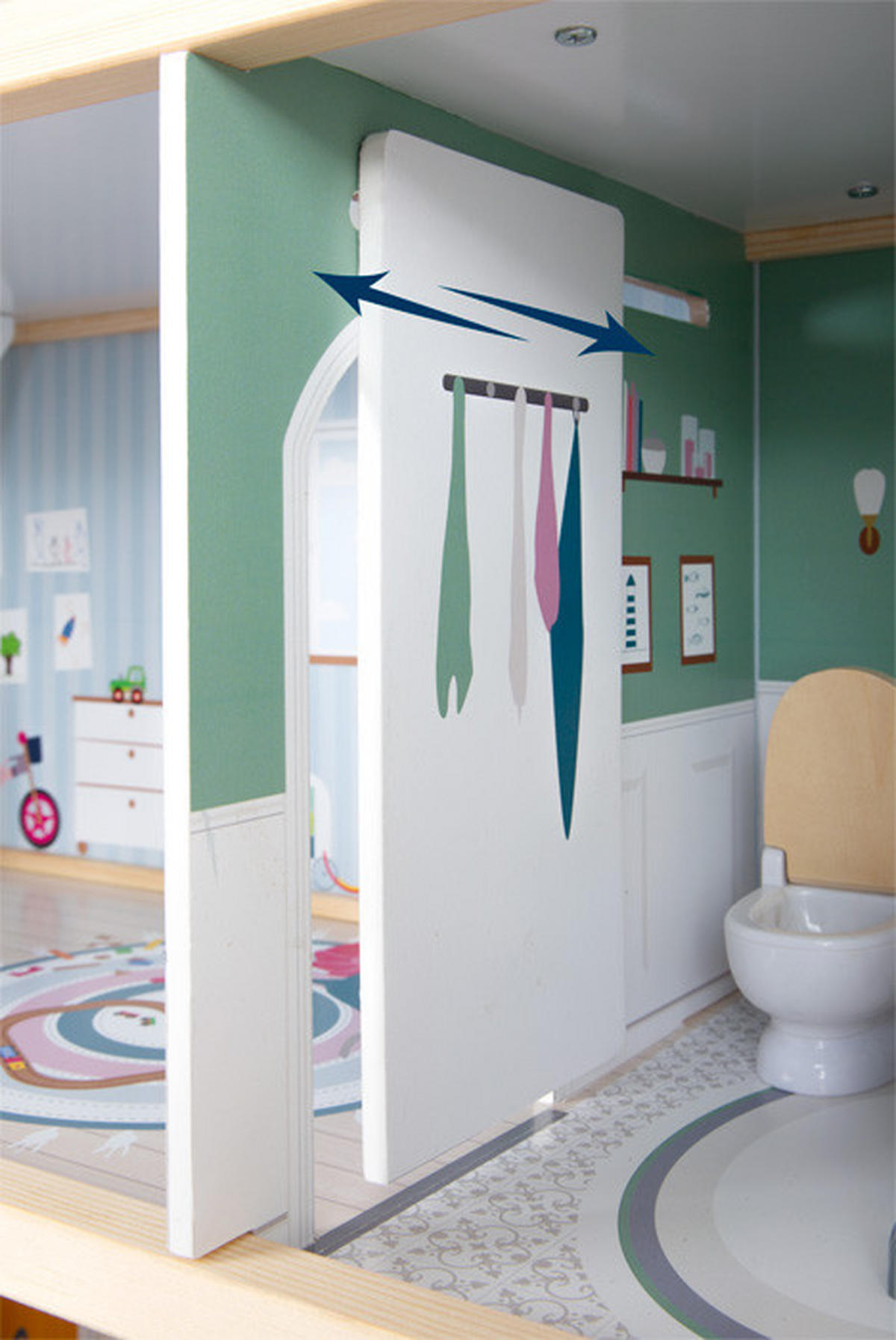 PUPPENHAUS  - Multicolor, Basics, Holz/Kunststoff (63/76/32cm) - small foot