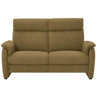 2,5-SITZER  in Flachgewebe Messingfarben  - Messingfarben/Schwarz, KONVENTIONELL, Textil/Metall (178/107/97cm) - Pure Home Comfort