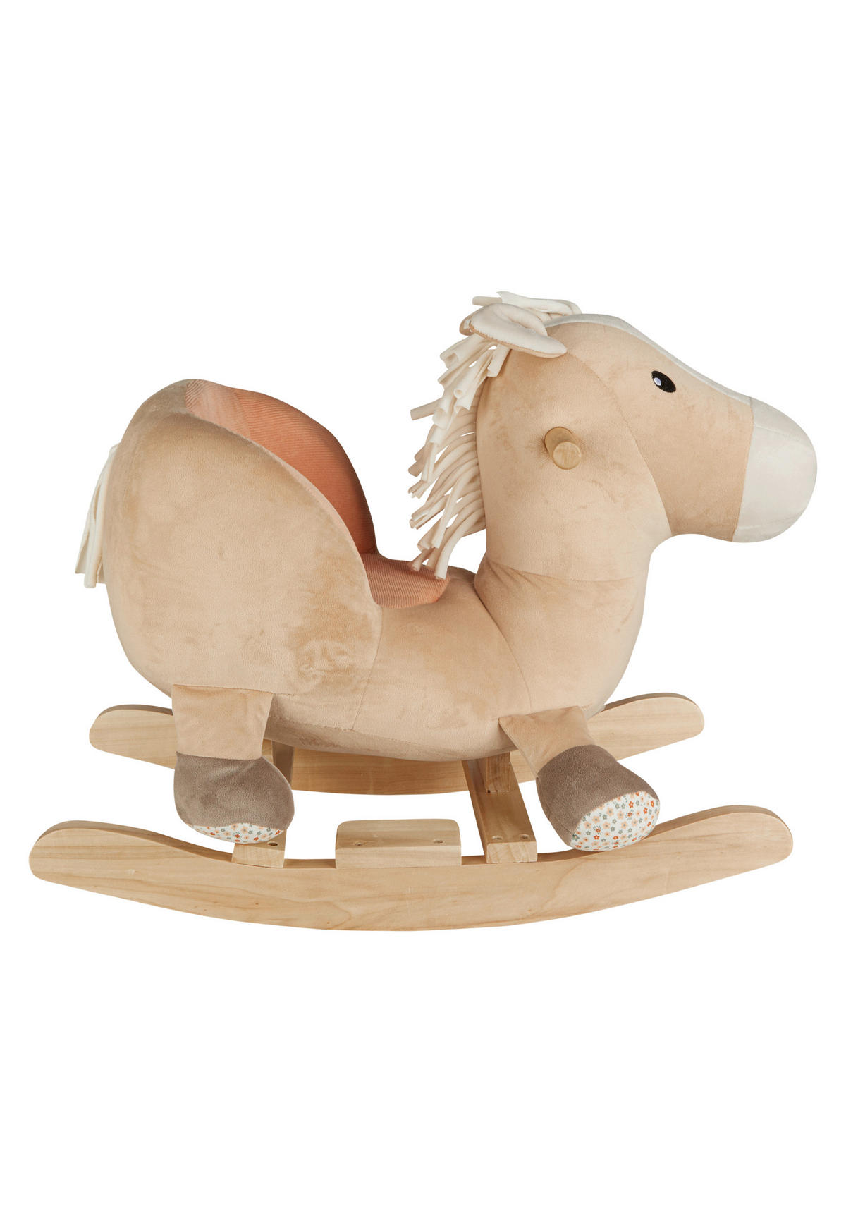 SCHAUKELTIER  - Beige, Basics, Holz/Textil (63/35/47cm) - Sterntaler