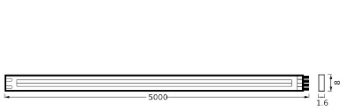 LED-STRIP Flex COB 500/0,8/0,16 cm   - Gelb, Basics, Kunststoff (500/0,8/0,16cm) - Ledvance