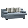SCHLAFSOFA Blau, Grau  - Wengefarben/Blau, KONVENTIONELL, Holz/Textil (200/80/94cm) - Novel