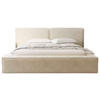 POLSTERBETT Lattenrost, Bettkasten 180/200 cm  in Beige  - Beige/Schwarz, Design, Holz/Textil (180/200cm) - Boxxx
