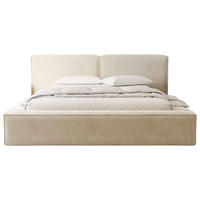 POLSTERBETT Lattenrost, Bettkasten 180/200 cm  in Beige  - Beige/Schwarz, Design, Holz/Textil (180/200cm) - Boxxx