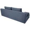 SCHLAFSOFA Taras  mit Stoffauswahl Webstoff Blau  - Blau/Schwarz, Design, Kunststoff/Textil (197/77/81cm) - Xora