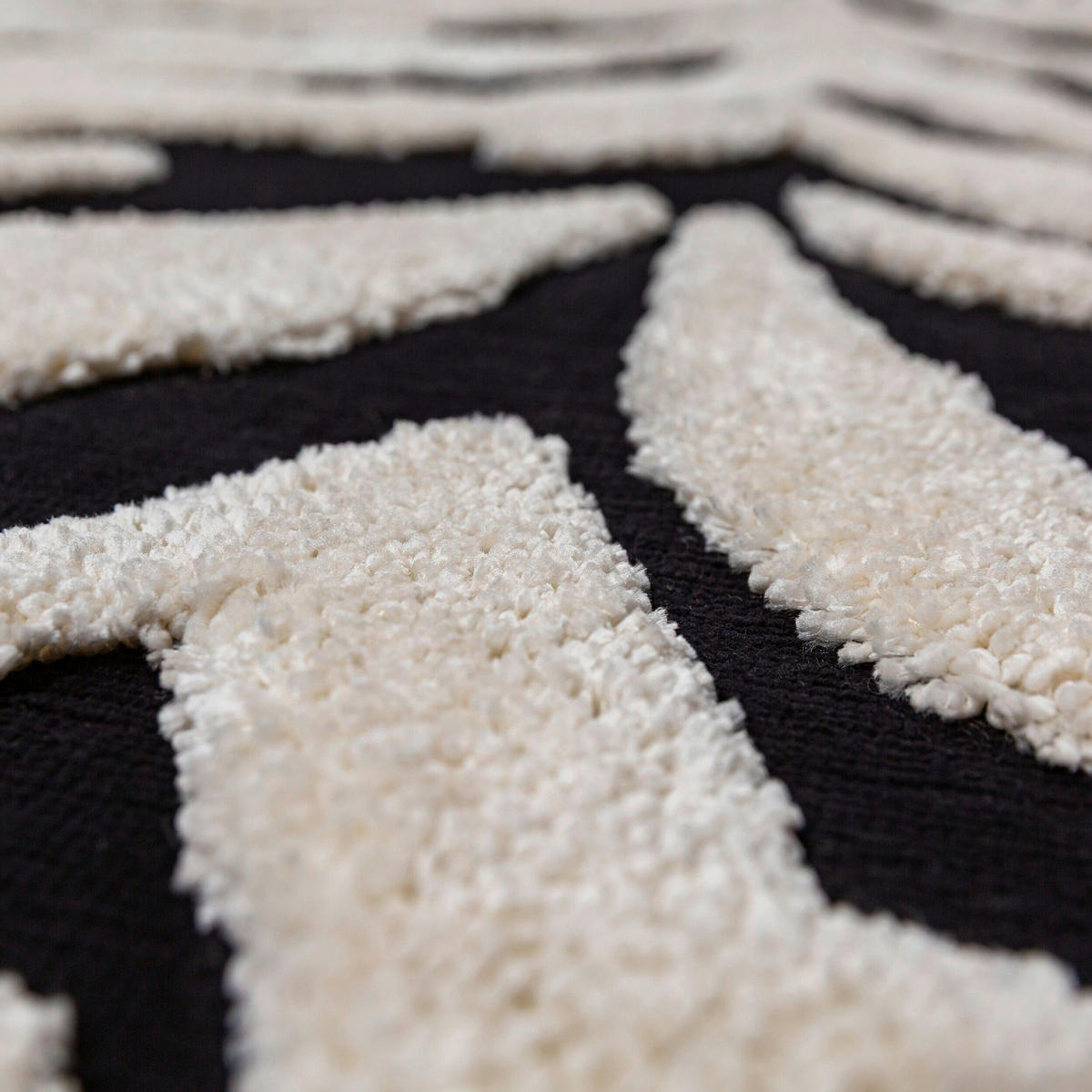 HOCHFLORTEPPICH 133/190 cm Schwarz rechteckig  - Schwarz, Basics, Kunststoff/Textil (133/190cm) - Flair Rugs