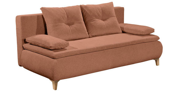 SCHLAFSOFA Webstoff Cognac  - Eichefarben/Cognac, Design, Kunststoff/Textil (202/94/104cm) - Carryhome