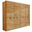 DREHTÜRENSCHRANK 245/218,5/60,4 cm 4-türig Eichefarben  - Eichefarben/Anthrazit, Natur, Holz/Metall (245/218,5/60,4cm) - Valnatura