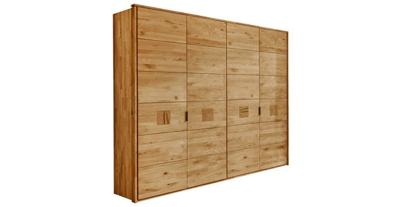 DREHTÜRENSCHRANK 245/218,5/60,4 cm 4-türig Eichefarben  - Eichefarben/Anthrazit, Natur, Holz/Metall (245/218,5/60,4cm) - Valnatura