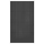 FRONTPANEELSET  - Anthrazit Hochglanz, KONVENTIONELL, Holzwerkstoff (114/202cm) - Hom`in