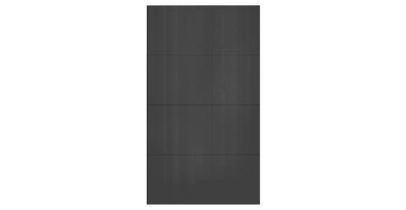 FRONTPANEELSET - Anthrazit Hochglanz, KONVENTIONELL, Holzwerkstoff (114/202cm) - Hom`in