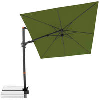 AMPELSCHIRM 210x210 cm  - Anthrazit/Grün, Basics, Textil/Metall (210/210cm) - Doppler