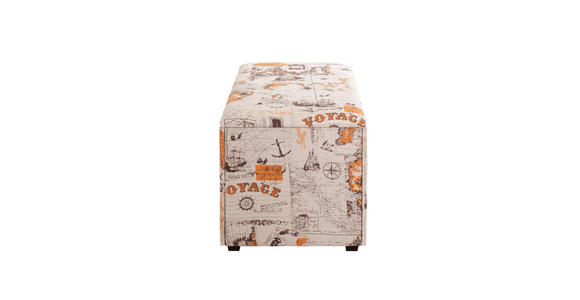 TRUHENBANK in Textil, Holzwerkstoff 65/42/40 cm - Multicolor, Basics, Holzwerkstoff/Textil (65/42/40cm) - Carryhome