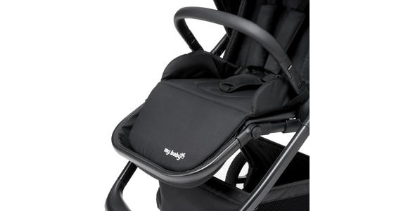 KINDERWAGENSET  - Schwarz, Basics, Textil/Metall - My Baby Lou