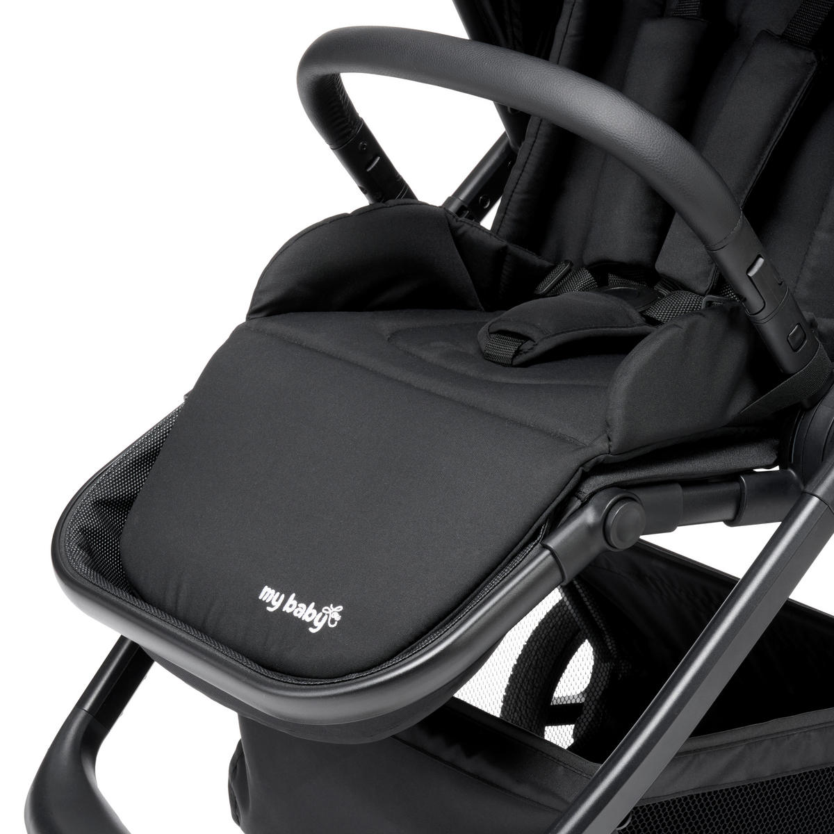 KINDERWAGENSET   schwarz  - Schwarz, Basics, Textil/Metall - My Baby Lou