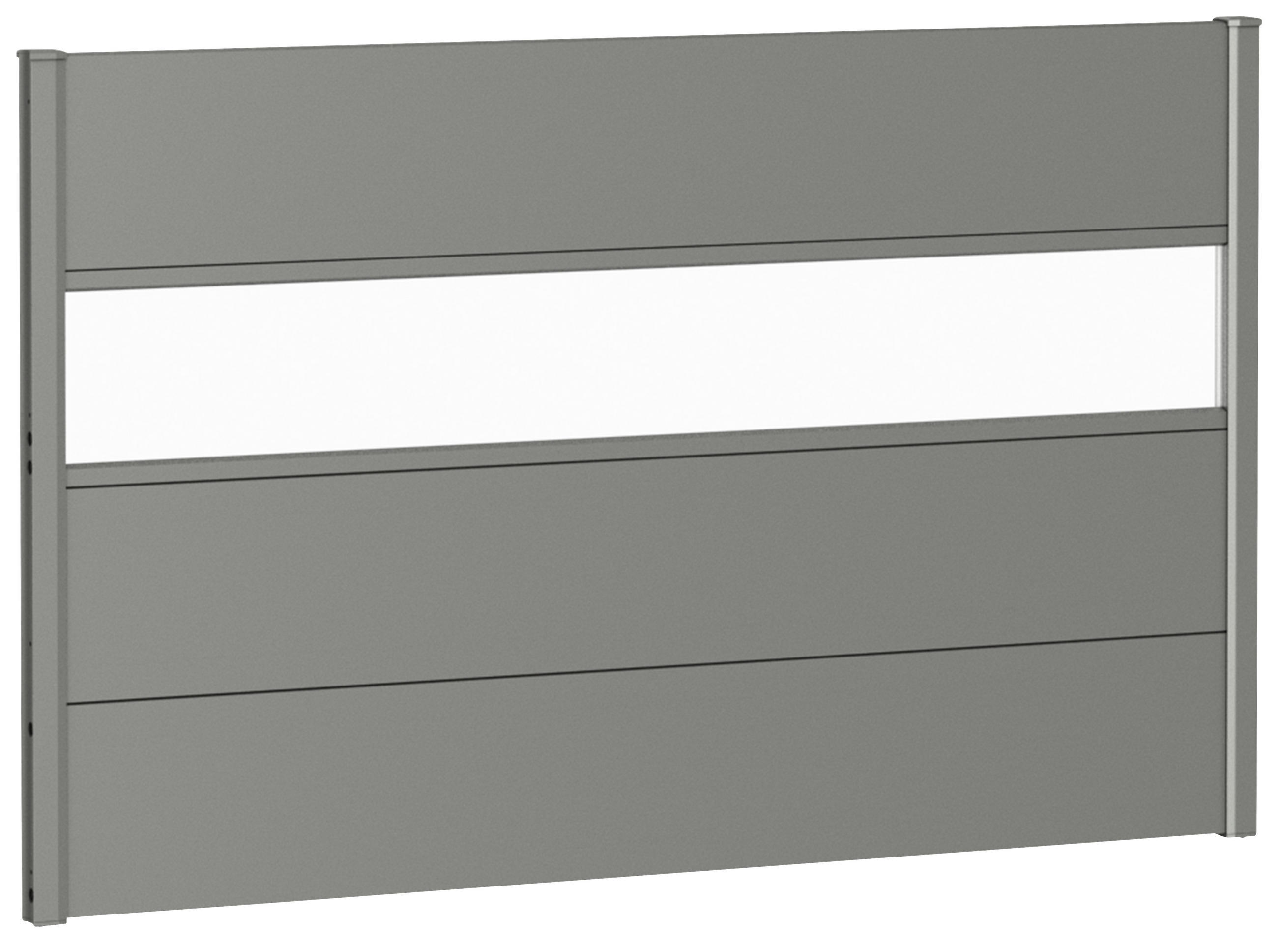 SICHTSCHUTZ - Grau, Basics, Kunststoff/Metall (145/91/4,4cm) - Biohort