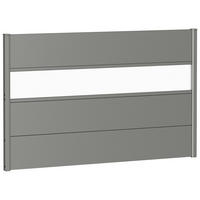 SICHTSCHUTZ - Grau, Basics, Kunststoff/Metall (145/91/4,4cm) - Biohort