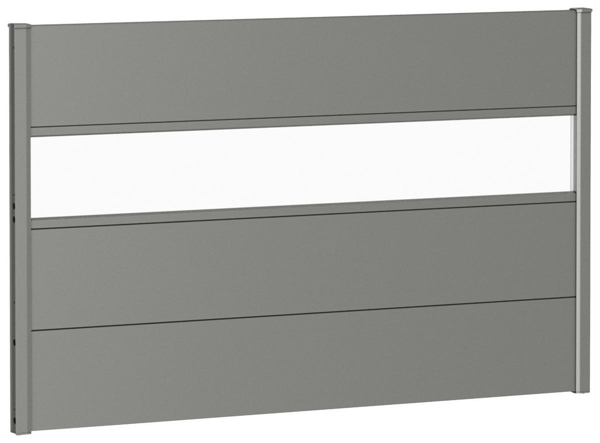 SICHTSCHUTZ - Grau, Basics, Kunststoff/Metall (145/91/4,4cm) - Biohort