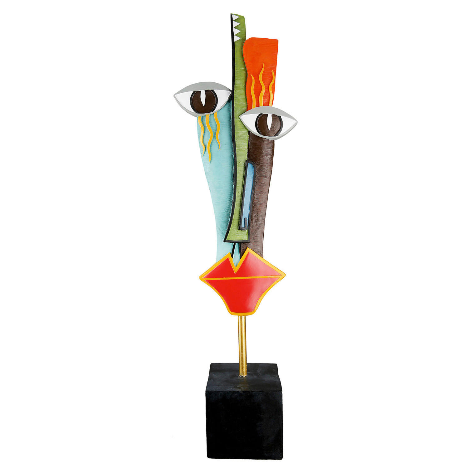 SKULPTUR - Multicolor, Basics, Kunststoff/Metall (16/69/13cm)