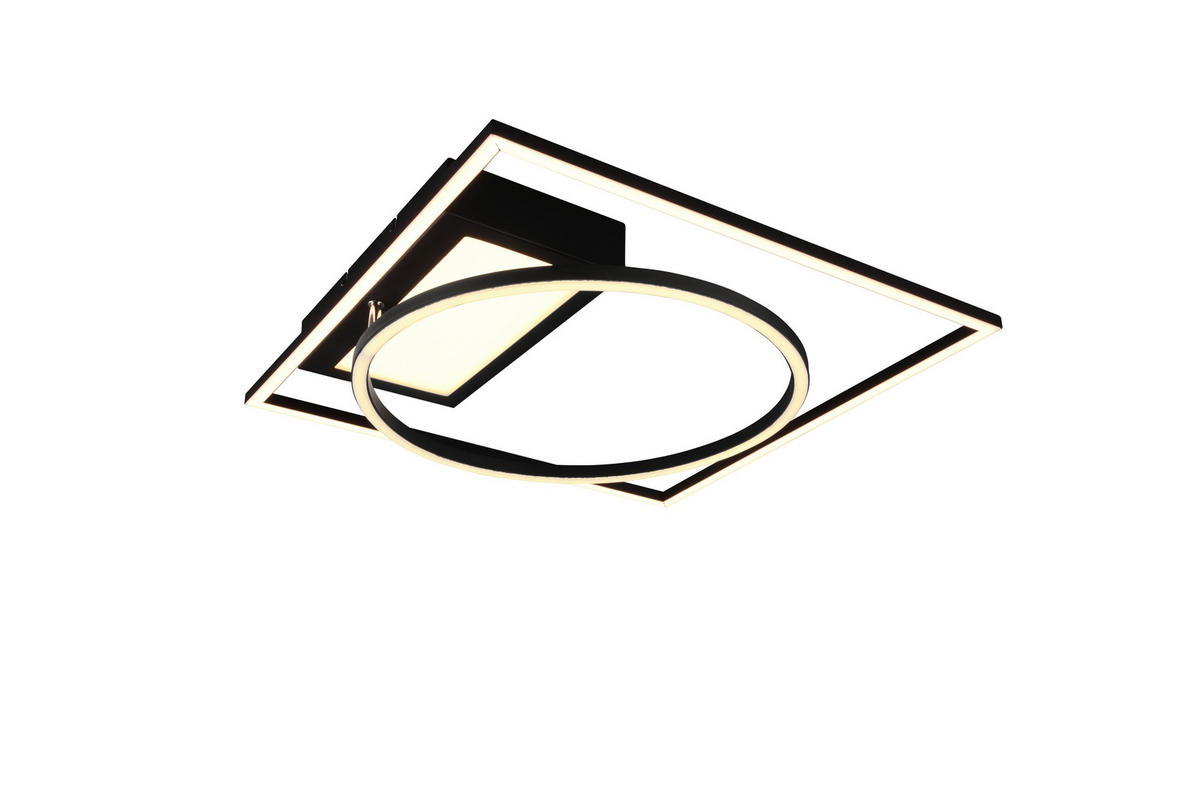 LED PLAFONJERA - crna, Dizajnerski, metal (64,5/9,0/86,5cm)