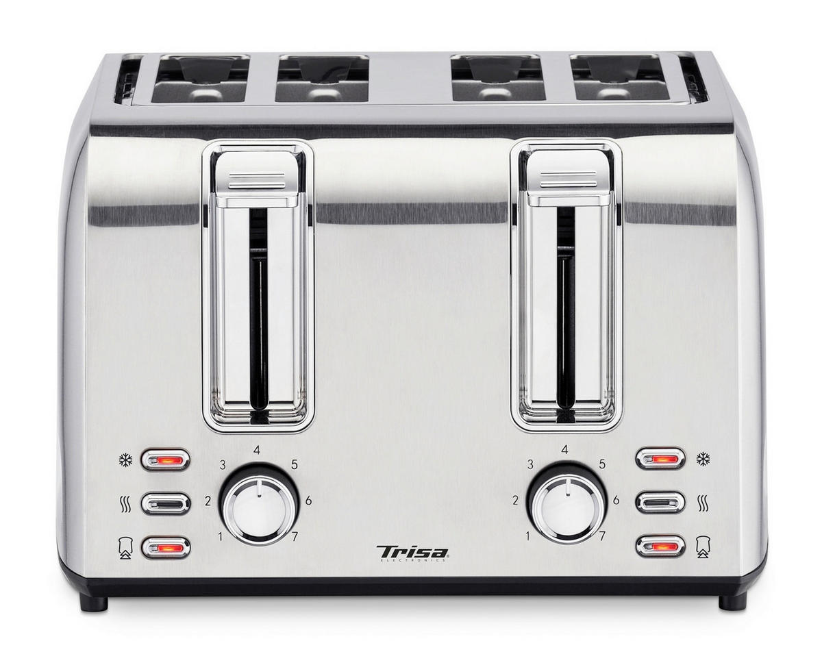 TOASTER  - Silberfarben, Basics, Metall (28/27/18cm) - Trisa Electronics