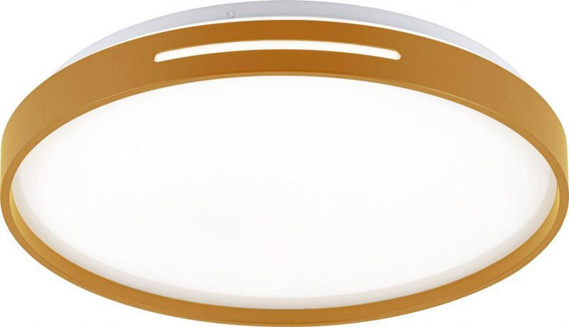 STROPNA LED-SVETILKA  June 24 W 2600 lm 3000-4000-6500 K   - zlate barve, Basics, kovina/umetna masa (38/6/38cm)