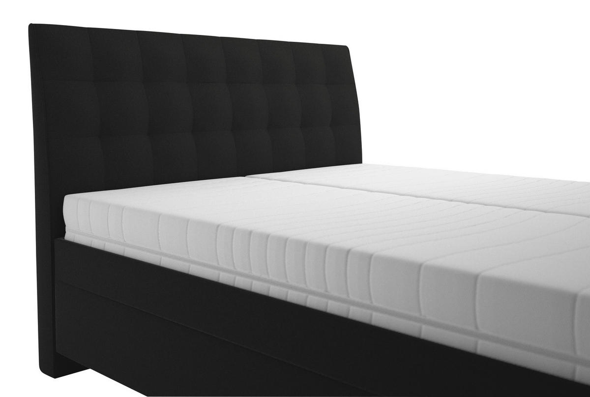 ČALÚNENÁ POSTEĽ, 160/200 cm, hnedá - hnedá/čierna, Basics, drevo/textil (160/200cm) - Blanar