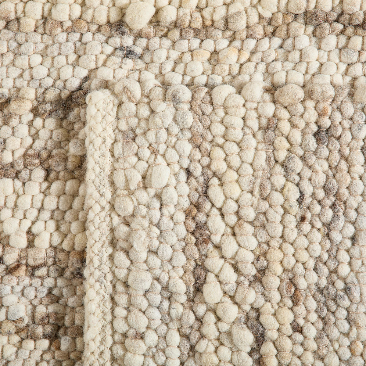 HANDWEBTEPPICH 170/230 cm Genua Greige rechteckig  - Greige, Basics, Textil (170/230cm) - Linea Natura