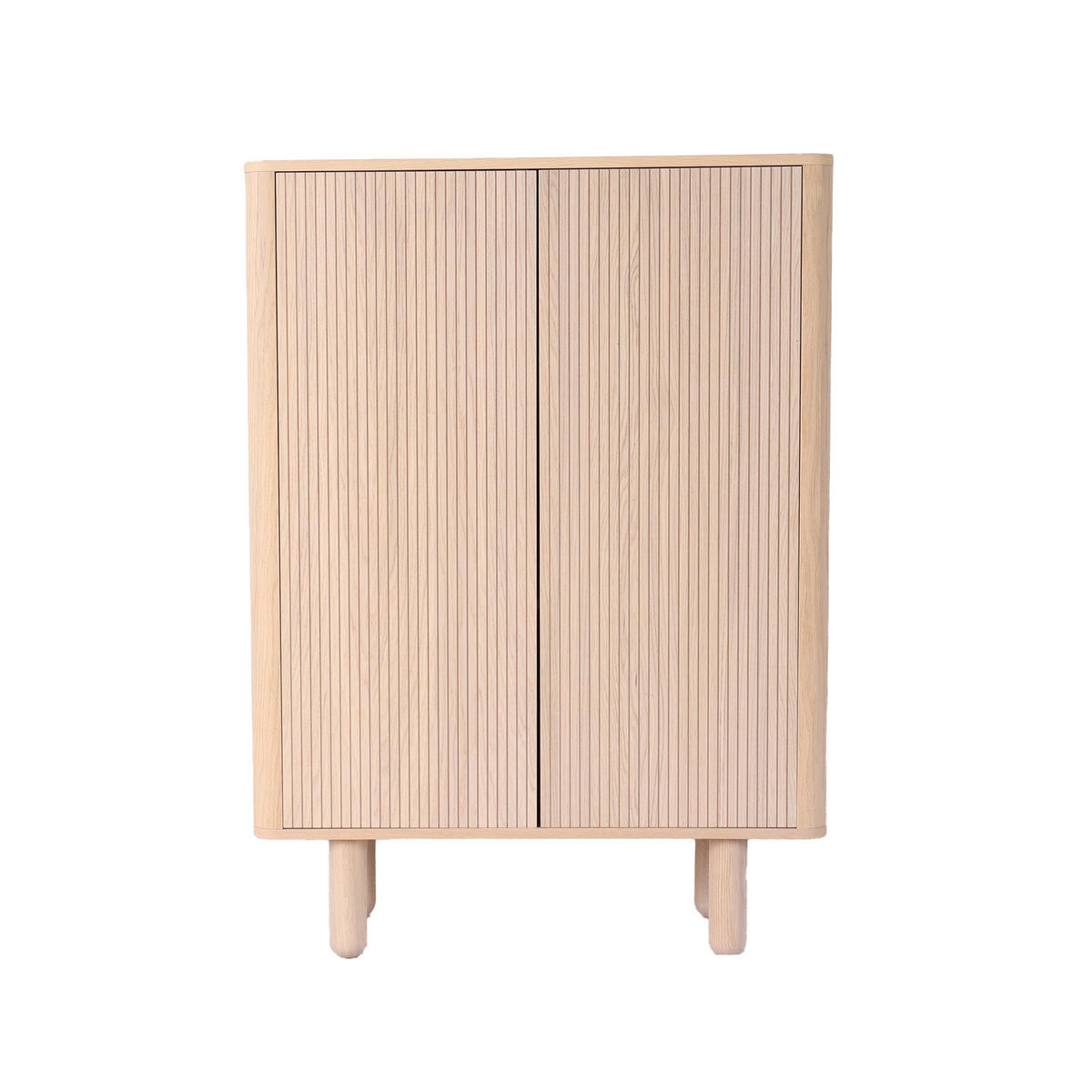 HÖG BYRÅ  i 90/125/38 cm  - ek Bianco, Klassisk, trä (90/125/38cm) - Niels Andersson