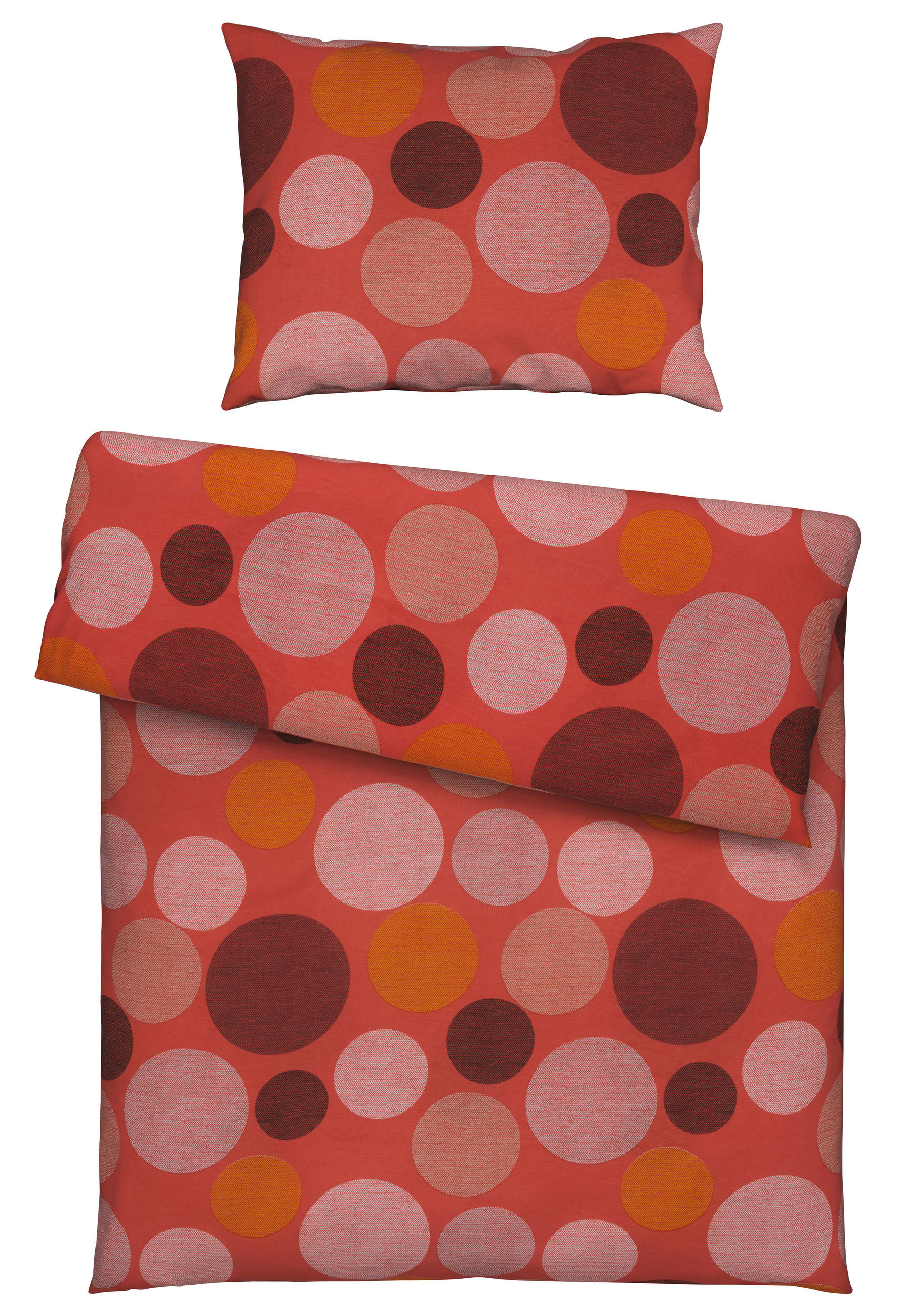 BETTWÄSCHE 140/200 cm  - Orange, Textil (140/200cm) - Novel