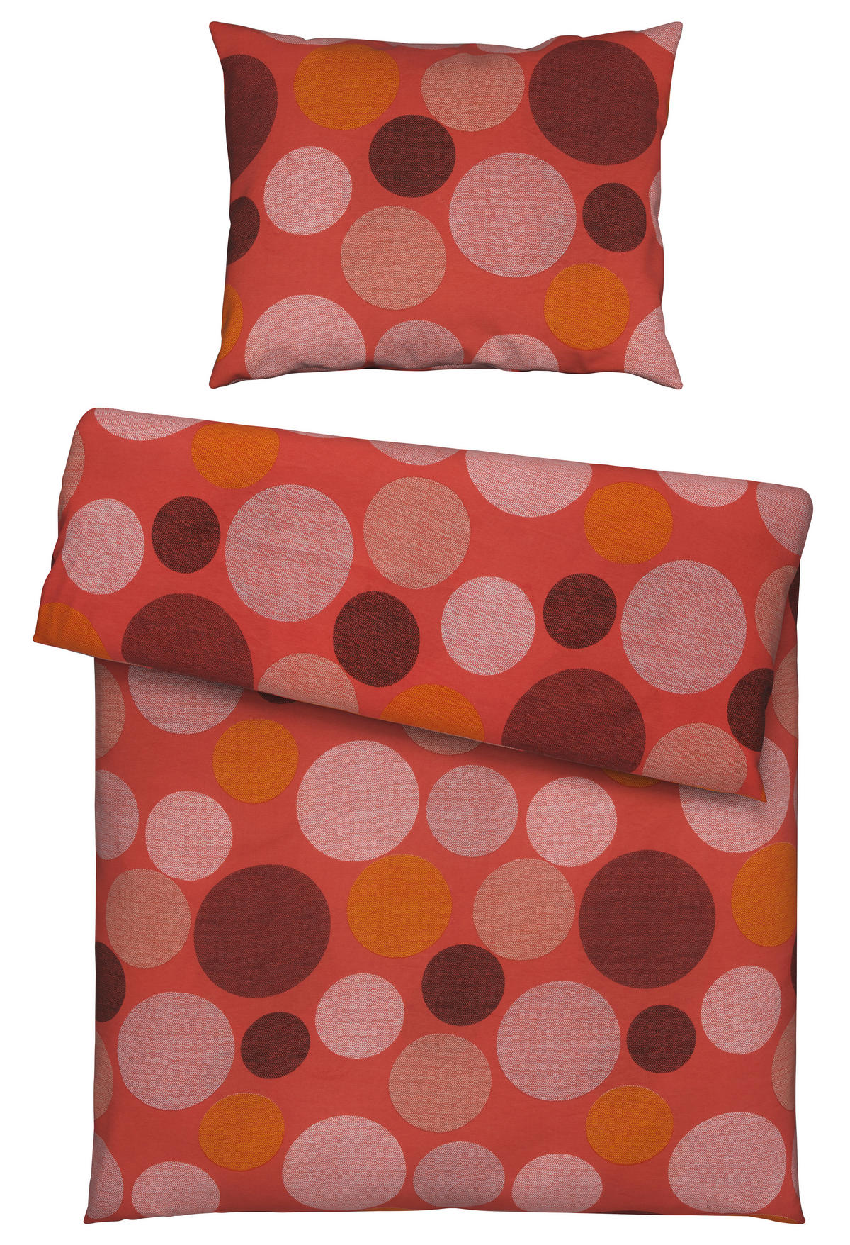 BETTWÄSCHE 140/200 cm  - Orange, Textil (140/200cm) - Novel