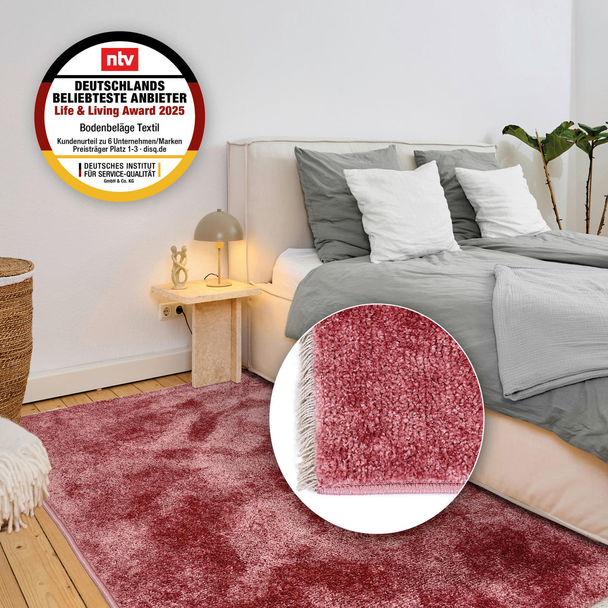 WEBTEPPICH 120/180 cm Stevie Altrosa rechteckig  - Altrosa, Basics, Kunststoff (120/180cm) - Astra