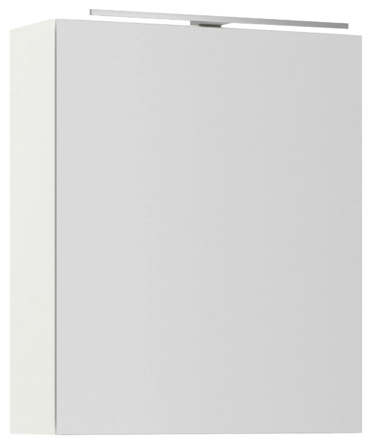 SPIEGELSCHRANK 60/72/21 cm  - Weiß Hochglanz/Alufarben, MODERN, Glas/Holzwerkstoff (60/72/21cm) - Nobilia