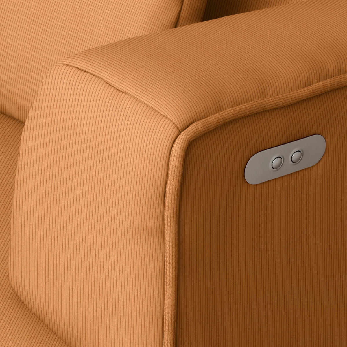 ECKSOFA Currygelb Feincord Zierkissen, Rückenkissen, Sitzvorzug  - Currygelb/Schwarz, Design, Kunststoff/Textil (288/188cm) - Welnova