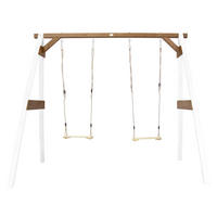 SCHAUKEL DOUBLE SWING axi  - Braun/Weiß, Basics, Holz (254/207/160cm) - Ambia Garden