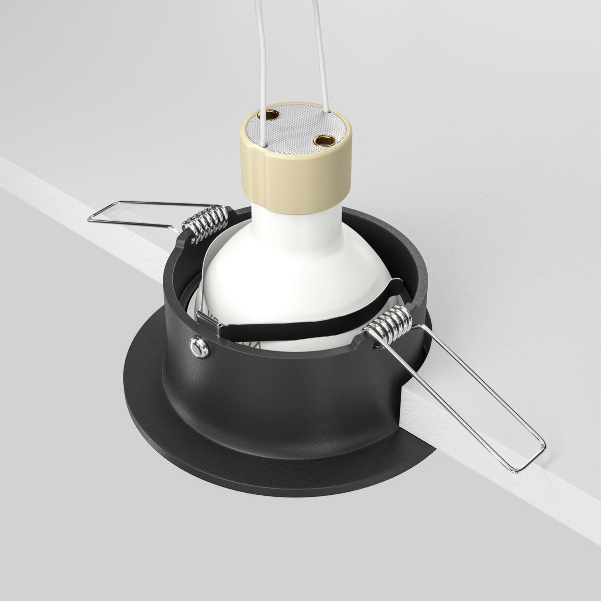 DECKENLEUCHTE Downlight 8,5/3 cm  - Schwarz, Design, Metall (8,5/3cm) - MAYTONI