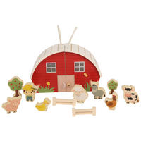 KINDERSPIELSET - Multicolor, Natur, Holzwerkstoff/Kunststoff - Avelia