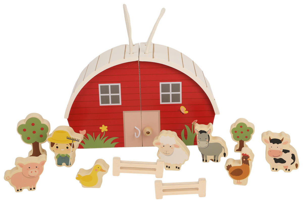 KINDERSPIELSET - Multicolor, Natur, Holzwerkstoff/Kunststoff - Avelia